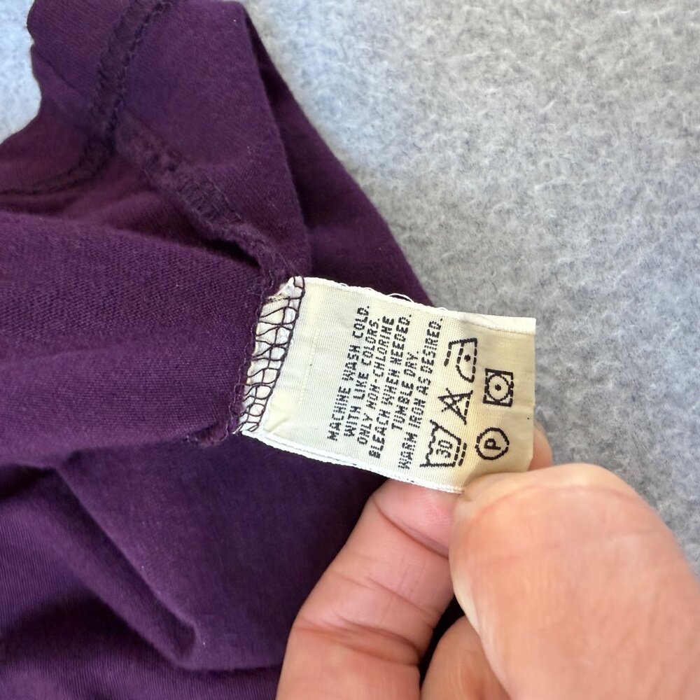 Eddie Bauer Womens Purple Cotton Long Sleeve Crewneck Shirt Basic Top Size Large - Picture 8 of 10
